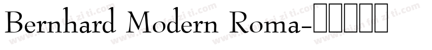 Bernhard Modern Roma字体转换